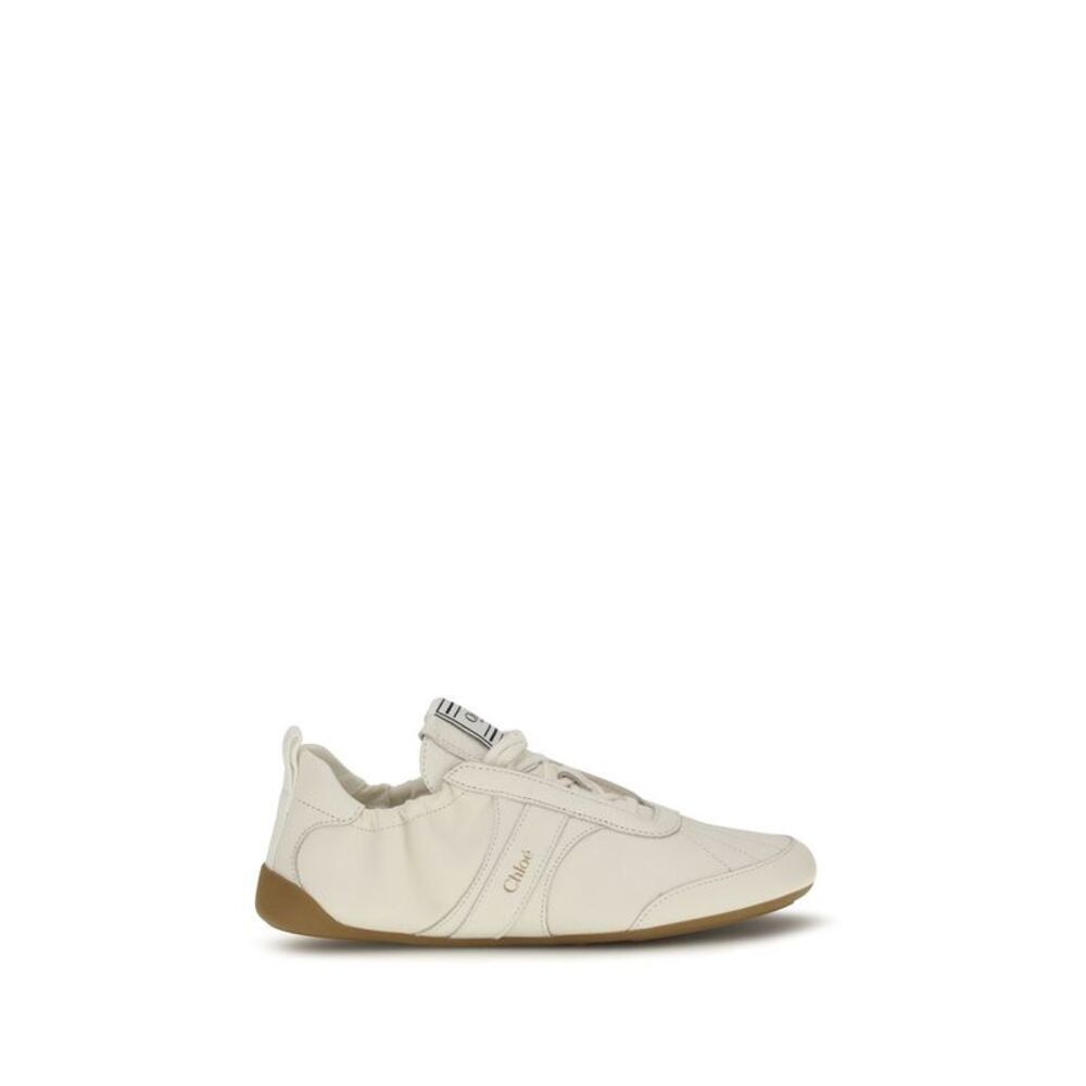 Chloé Beige Fabric Athletic Women's Sneakers